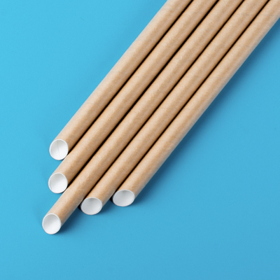 生物分解性の飲むペーパーわら6*197mm 8*230mmの非有毒な注文のロゴ