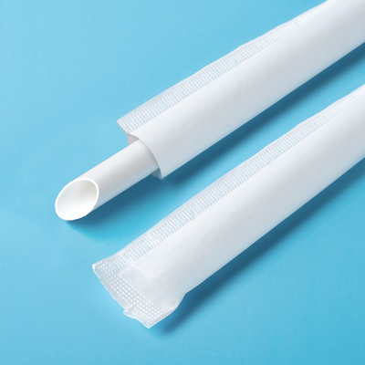 生物分解性の飲むペーパーわら6*197mm 8*230mmの非有毒な注文のロゴ