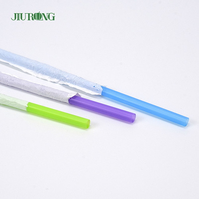 環境にやさしい生分解性プラスチックストロー紙ラップ4.6 * 168mm