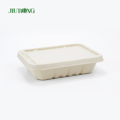 リサイクル防水バガス食品包装生分解性紙箱OEMODM