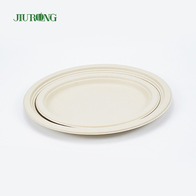 ビスケットサンドイッチ用防水サトウキビ食品容器7インチ23cm径