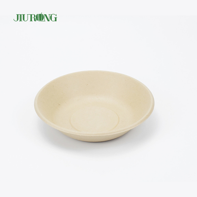 ニス塗りサトウキビバガス食品容器使い捨て丸型175mm