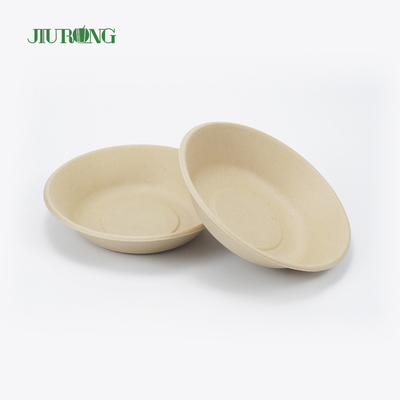 ニス塗りサトウキビバガス食品容器使い捨て丸型175mm