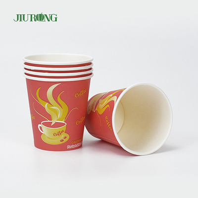 ホットドリンク用の茶色の段ボール使い捨て生分解性紙コップ