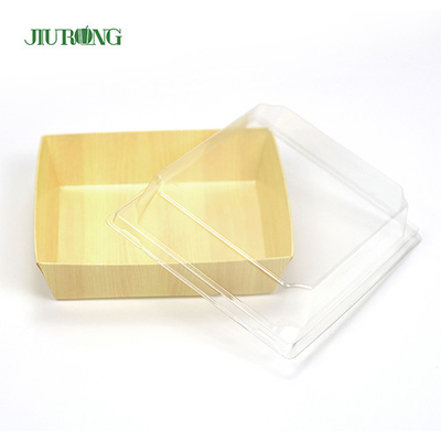 食品店用リサイクル生分解性食品容器紙寿司トレー180mm