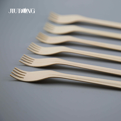 カスタム生分解性使い捨てカトラリー木製堆肥化可能な食器140mm
