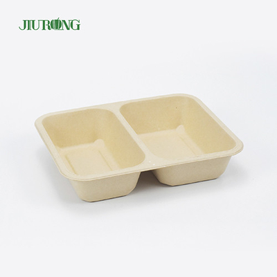 使い捨て生分解性サトウキビクラムシェル食品容器3コンパートメント