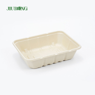 リサイクル防水バガス食品包装生分解性紙箱OEMODM